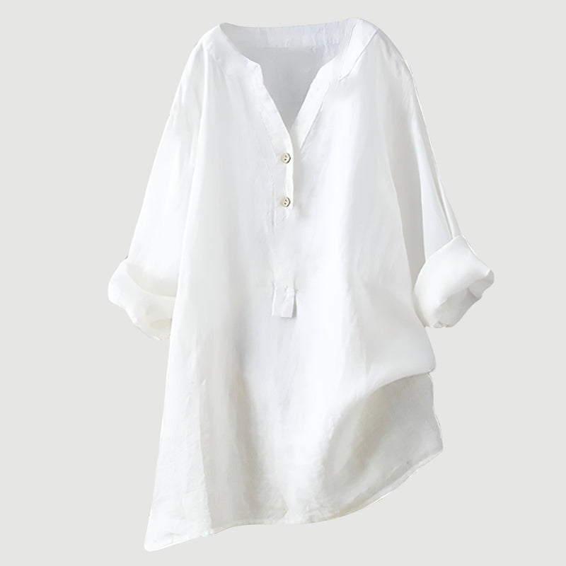Zarina Women's Linen Blouse – Comfortable, Light & Airy