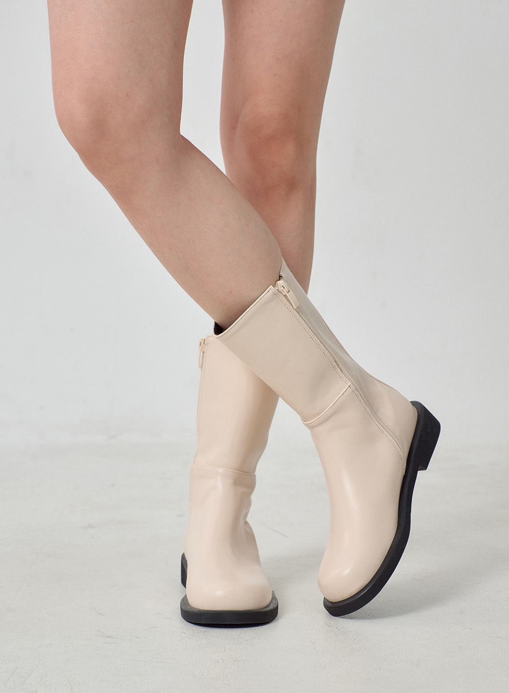 Mid-Calf Side Zip Boots OJ300