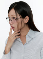Chic Minimalist Fashion Glasses with Double Bridge CS518
