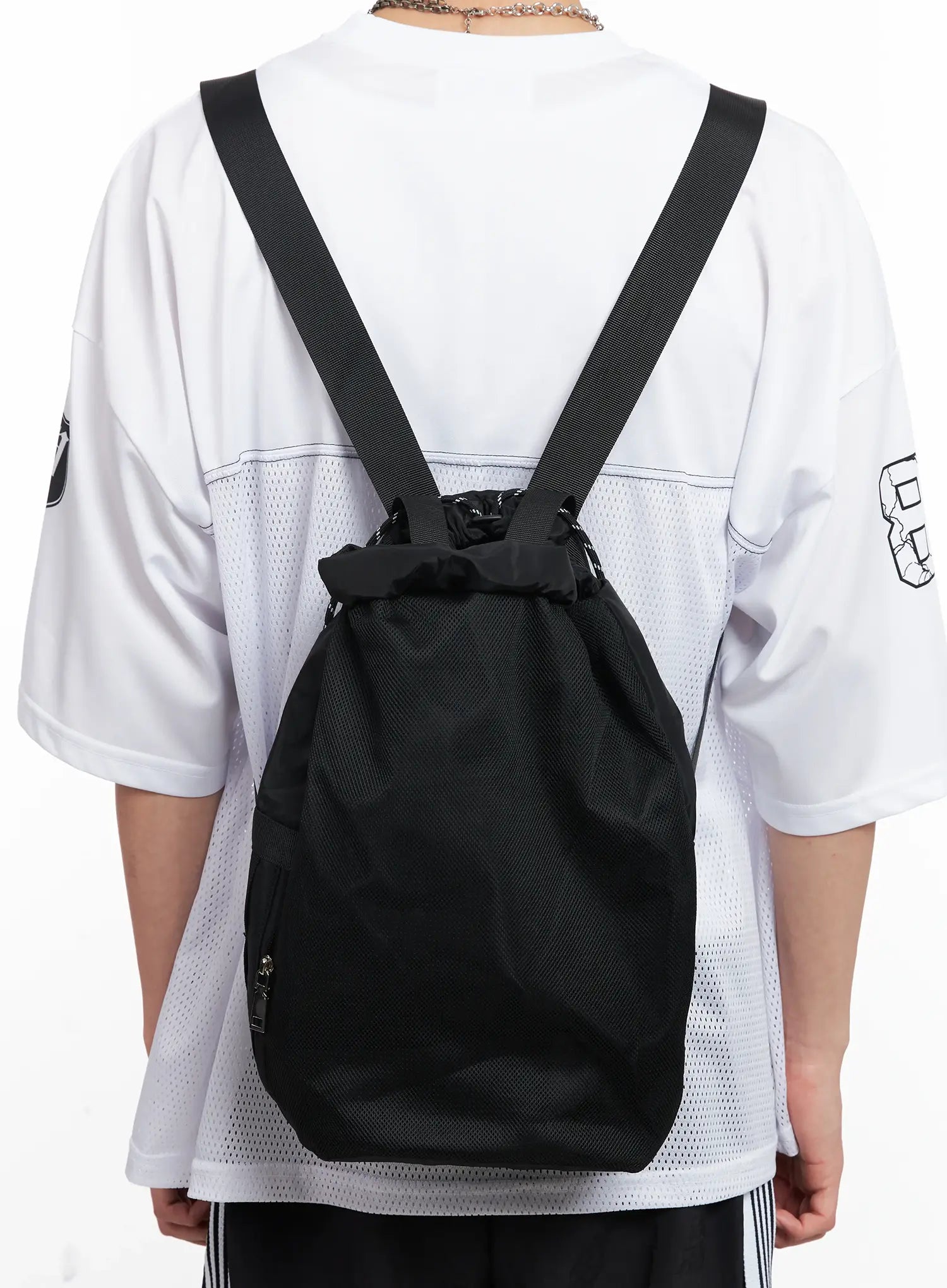 Men's Mesh Drawstring Backpack IL501