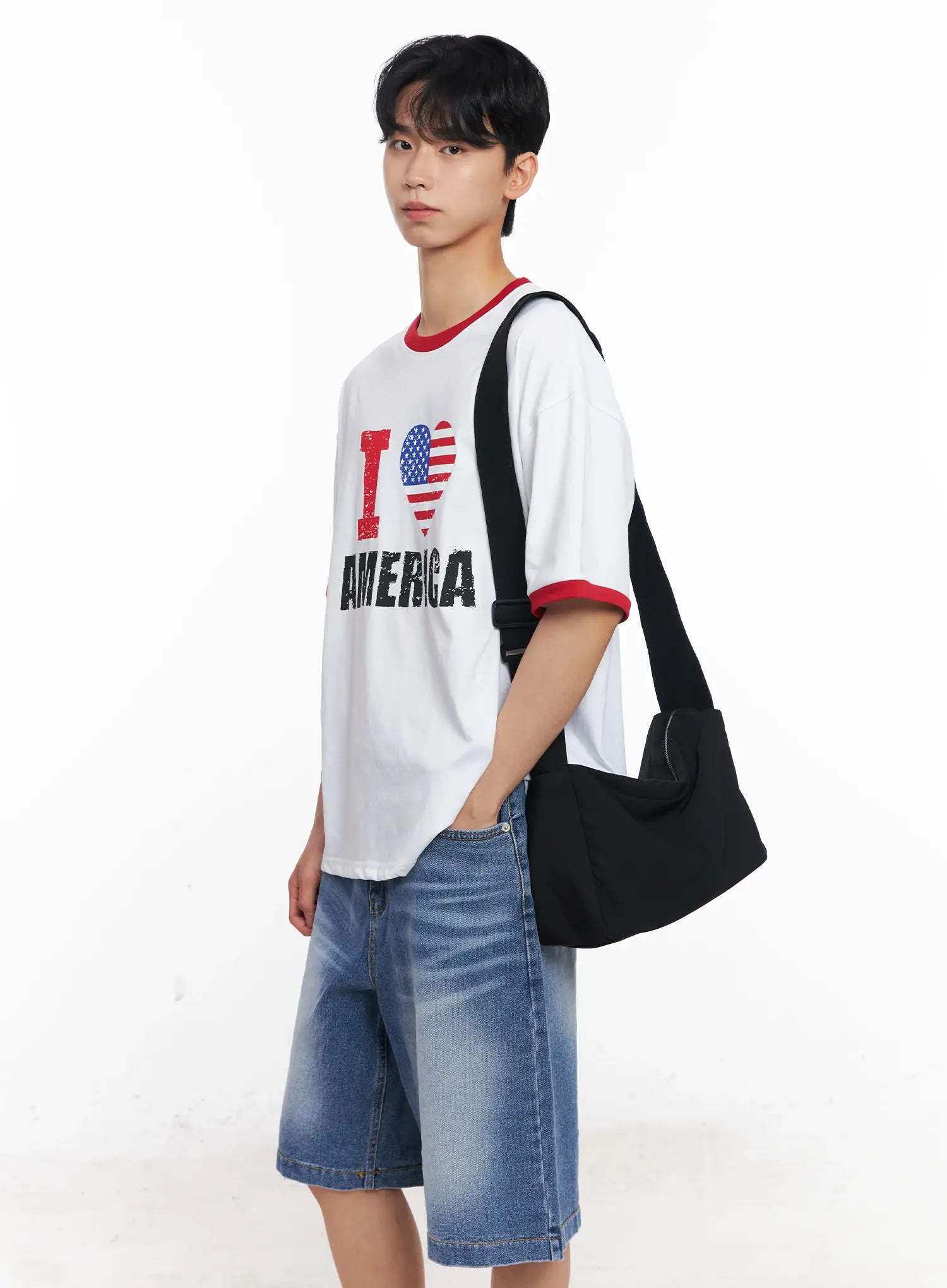 Men's Square Messenger Bag IL501