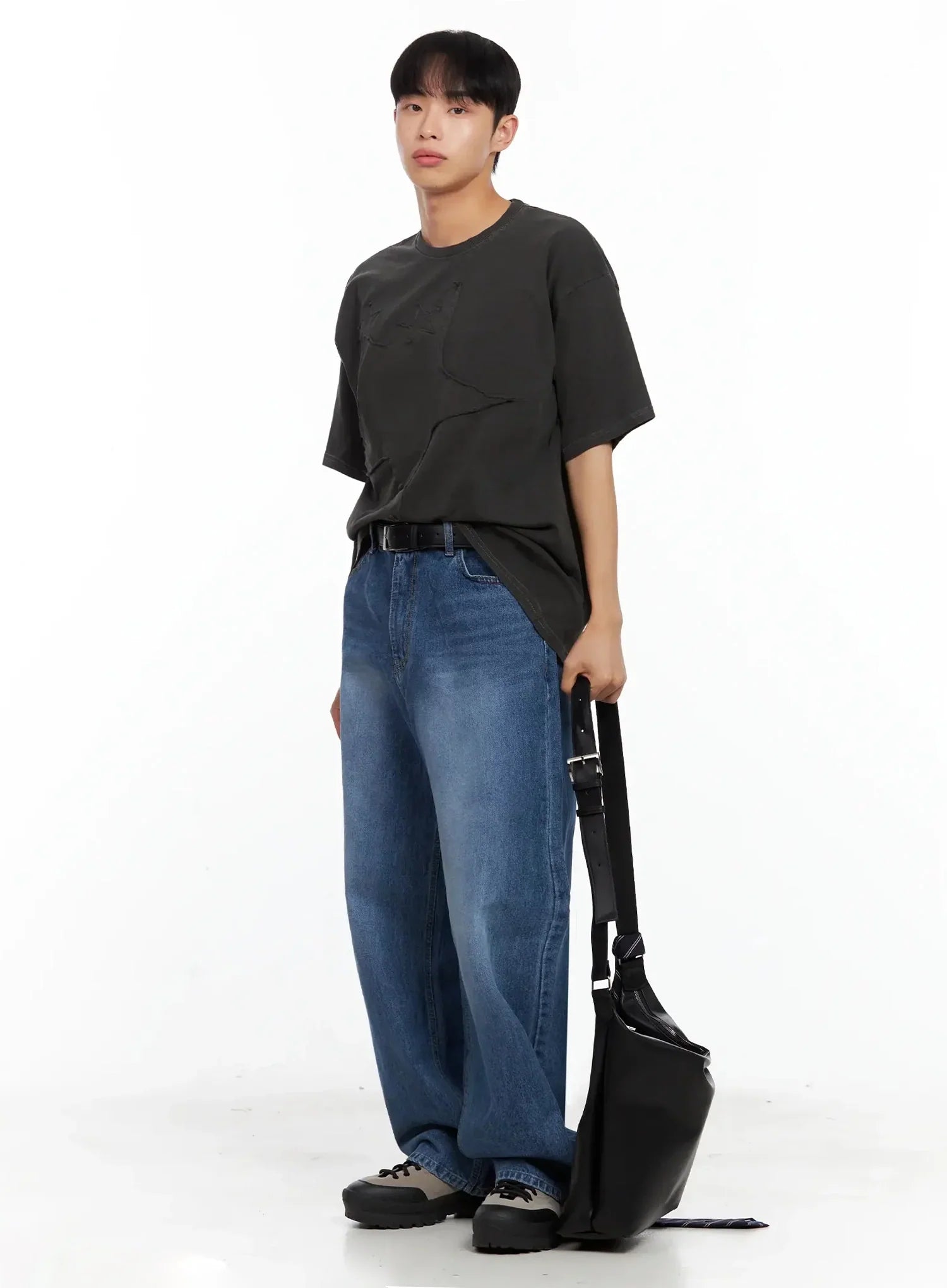 Men's Oversized Crossbody Shoulder Bag IL516