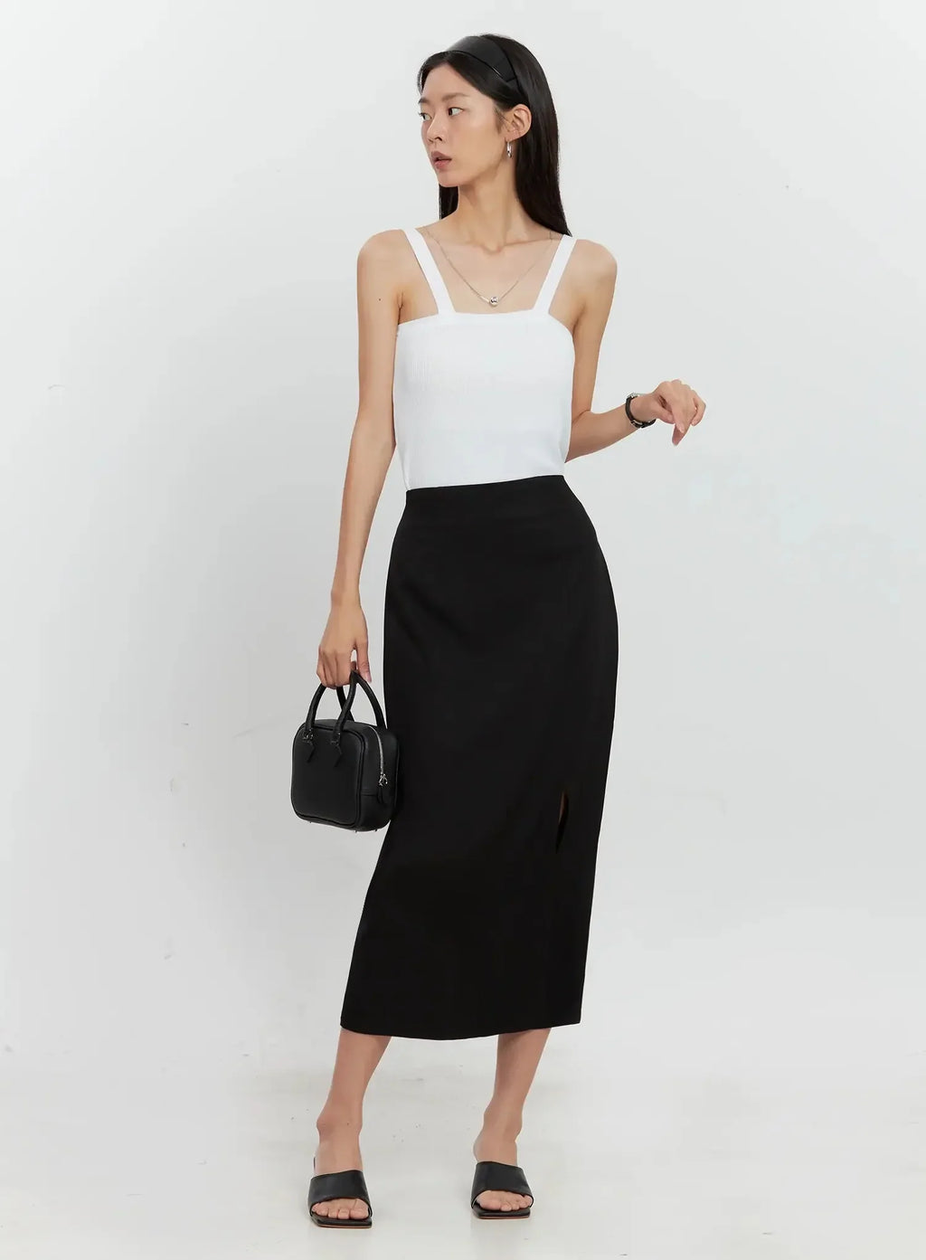 Square Toe Mule Sandals IS516