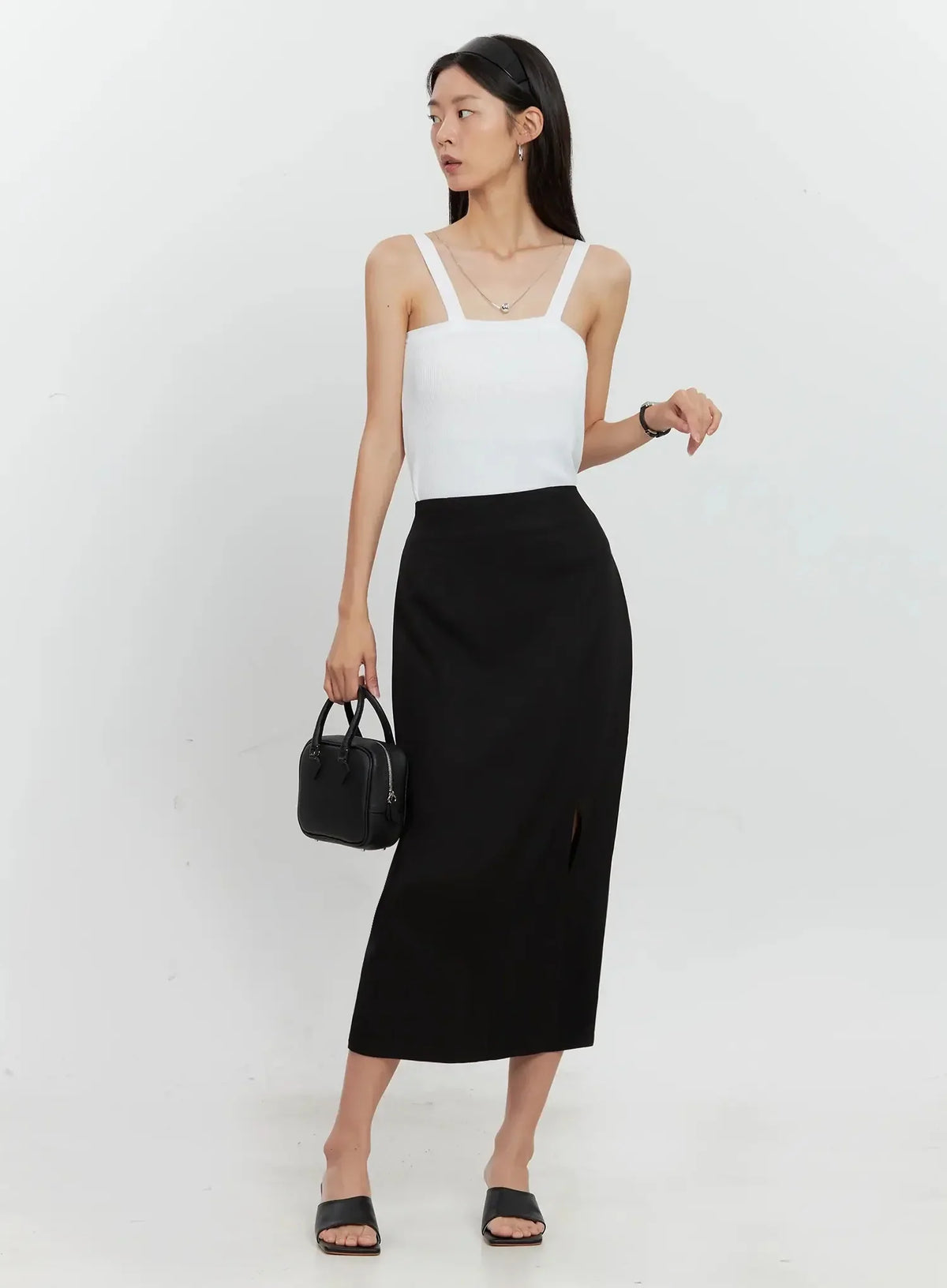 Square Toe Mule Sandals IS516
