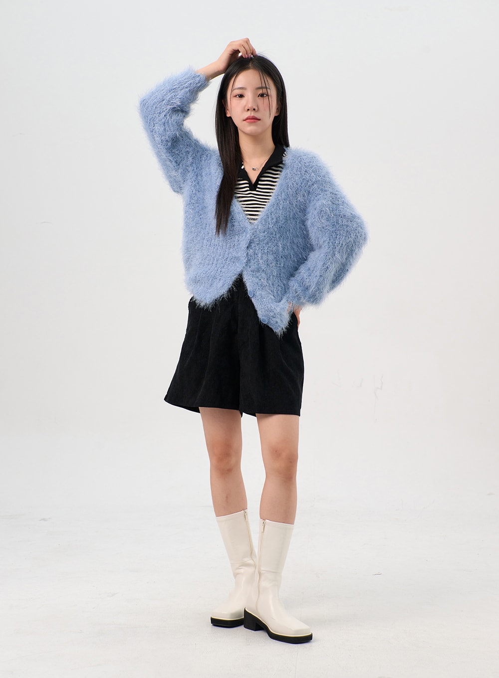 Faux Leather Boots with Side Zip OS302