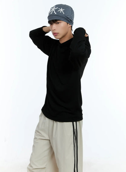 Men's Striped Floral Cap IL515
