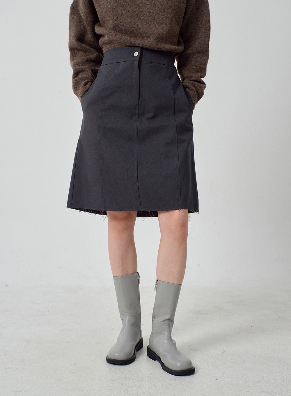 Mid-Calf Side Zip Boots OJ300