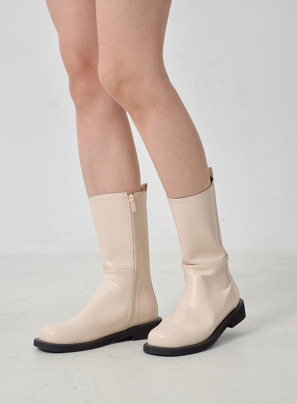 Mid-Calf Side Zip Boots OJ300