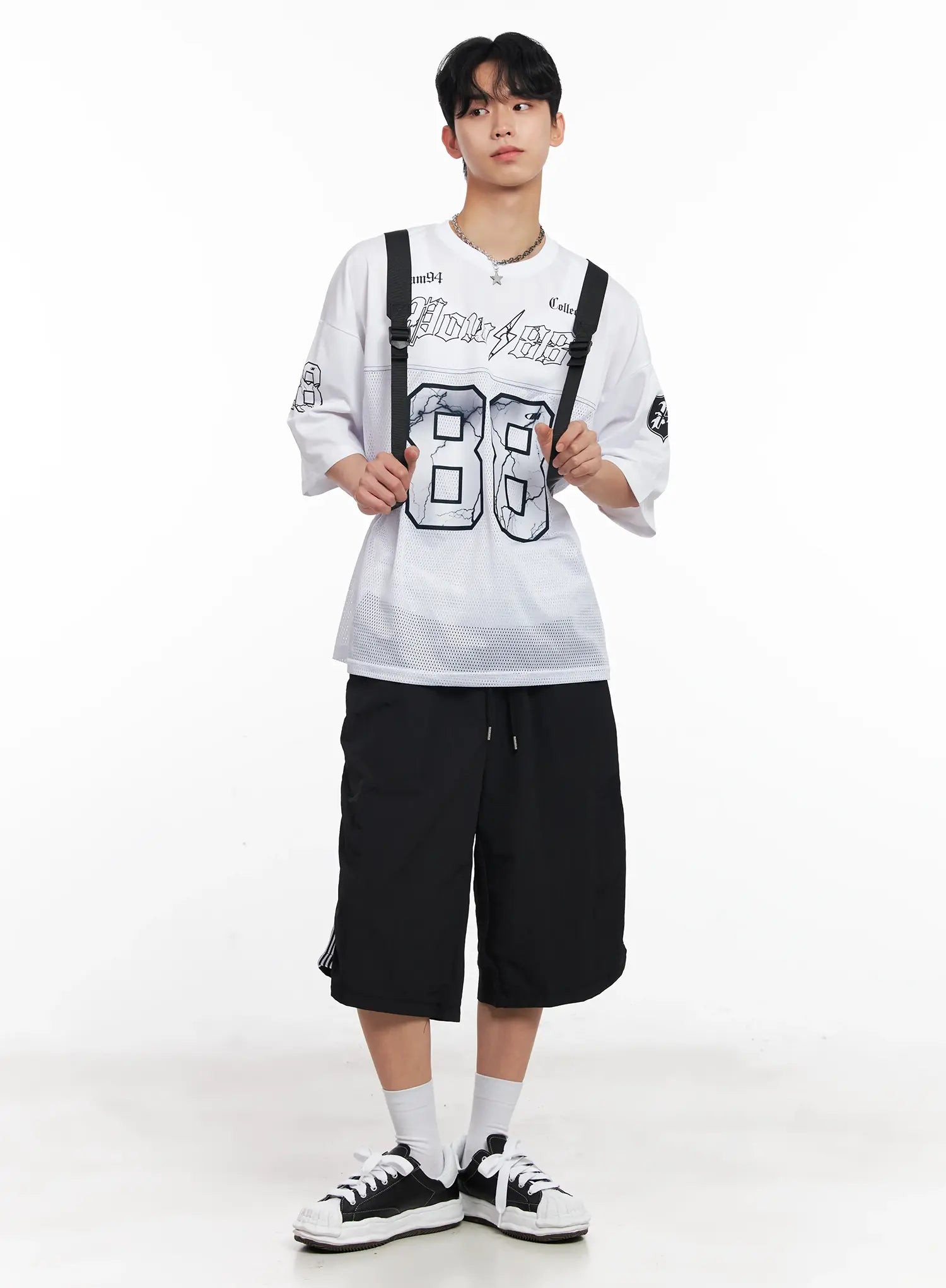 Men's Mesh Drawstring Backpack IL501