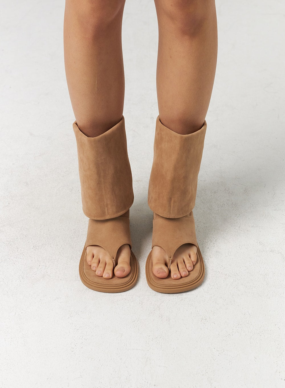 Knee-High Cut Toe Boots CL310