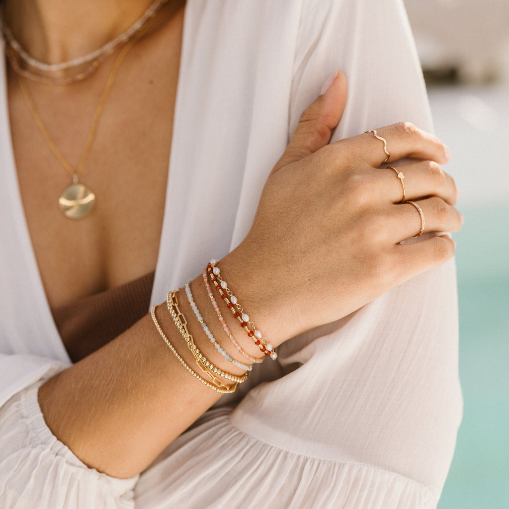 Thin Ring with Floral Pattern