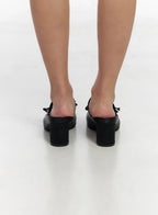 Black Strappy Sandals CM525