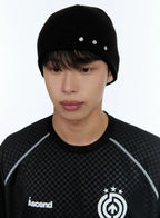 Men's Knitted Beanie with Studs IL515