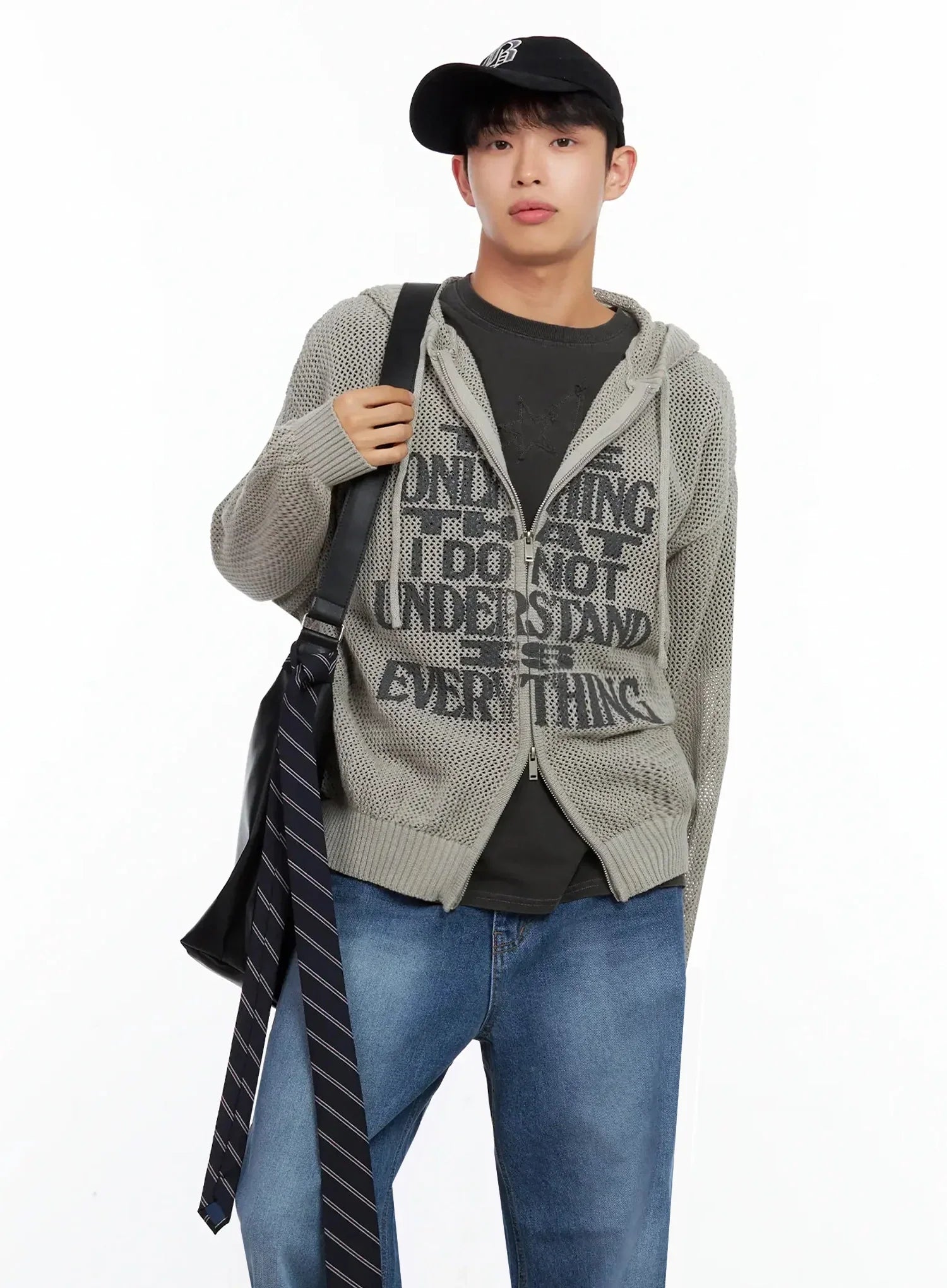 Men's Oversized Crossbody Shoulder Bag IL516