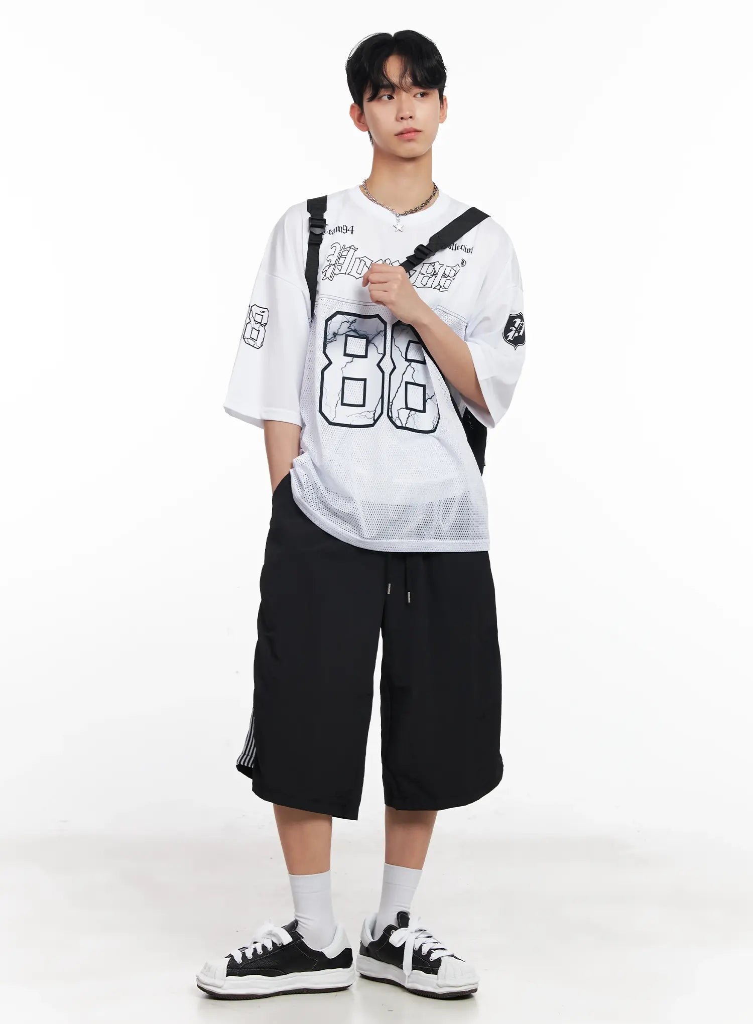 Men's Mesh Drawstring Backpack IL501