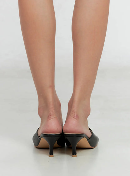 Square Toe Mule Sandals IS516