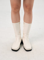 Faux Leather Boots with Side Zip OS302