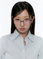 Chic Minimalist Fashion Glasses with Double Bridge CS518