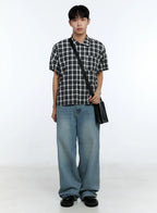 Men's Leather Shoulder Bag IG519