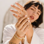 Thin Ring with Floral Pattern