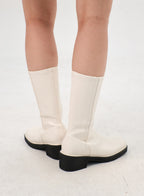 Faux Leather Boots with Side Zip OS302