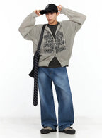 Men's Oversized Crossbody Shoulder Bag IL516
