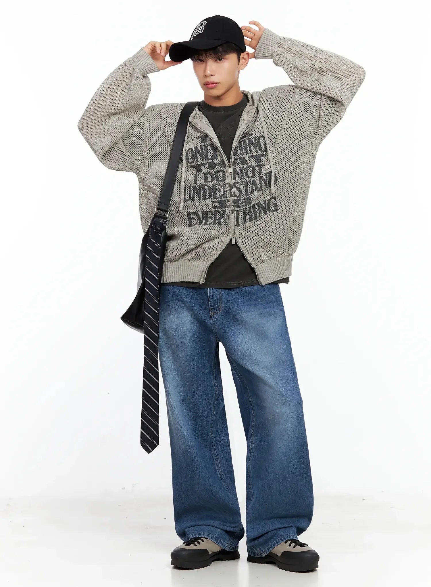 Men's Oversized Crossbody Shoulder Bag IL516