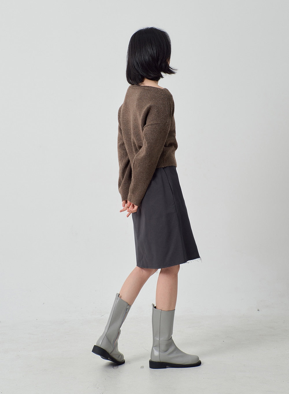 Mid-Calf Side Zip Boots OJ300
