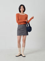 Mid-Calf Side Zip Boots OJ300