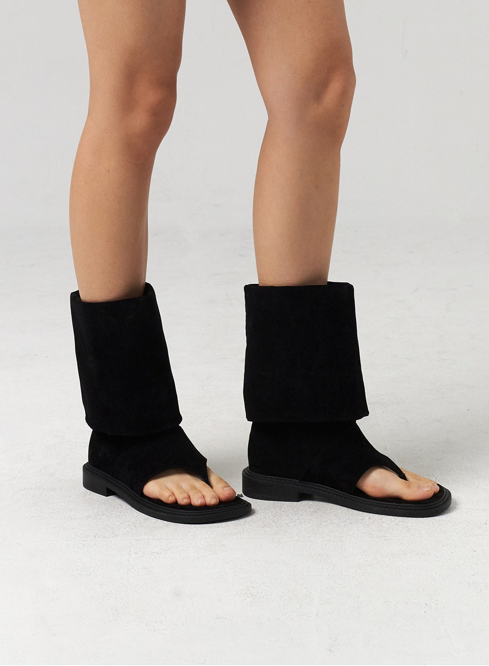 Knee-High Cut Toe Boots CL310
