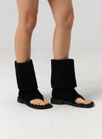 Knee-High Cut Toe Boots CL310