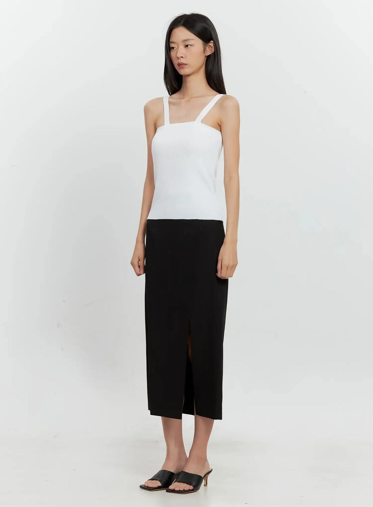 Square Toe Mule Sandals IS516