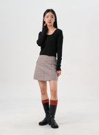 Faux Leather Boots with Side Zip OS302