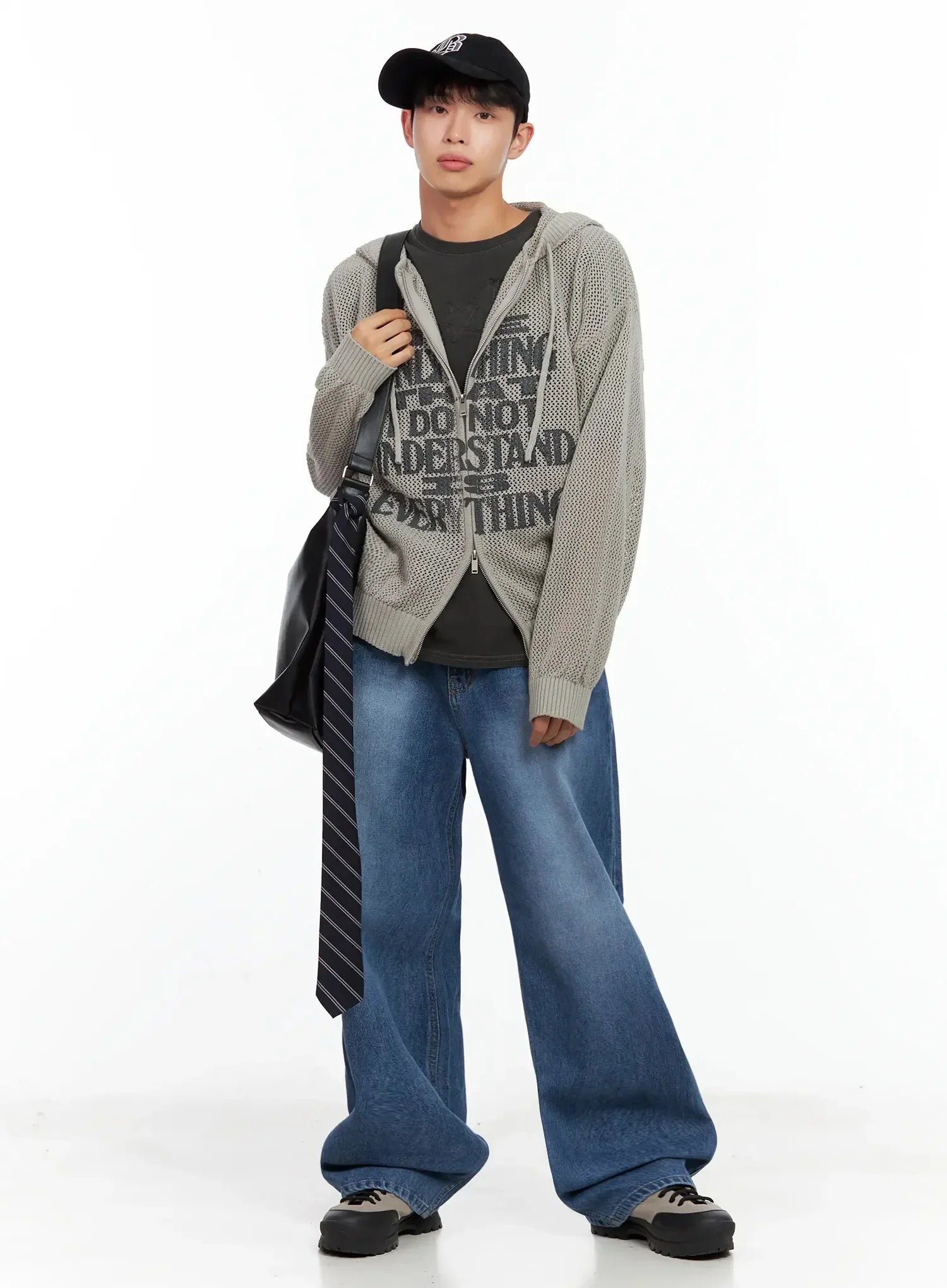 Men's Oversized Crossbody Shoulder Bag IL516