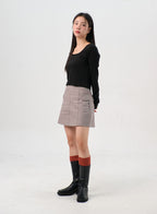 Faux Leather Boots with Side Zip OS302