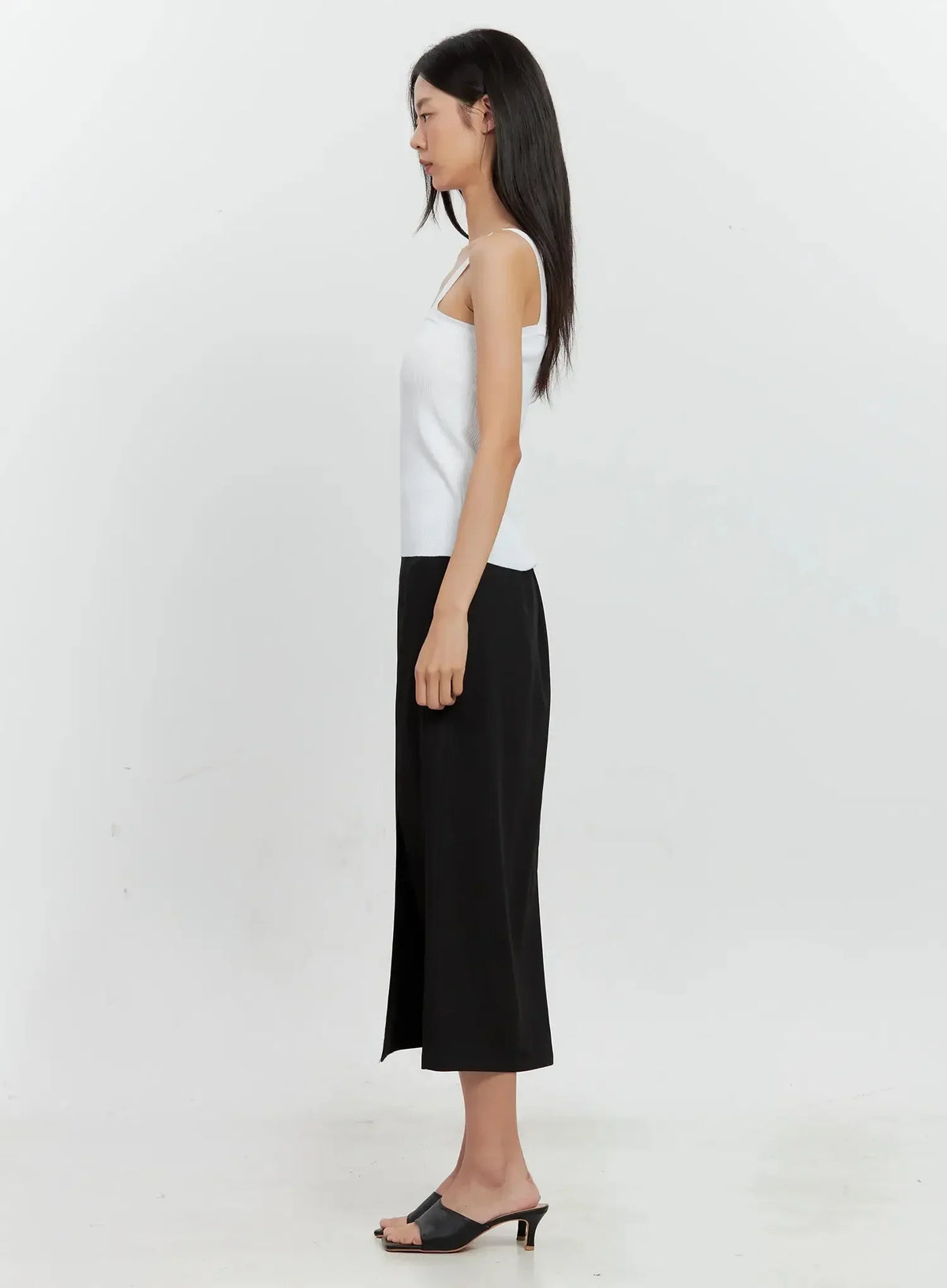 Square Toe Mule Sandals IS516