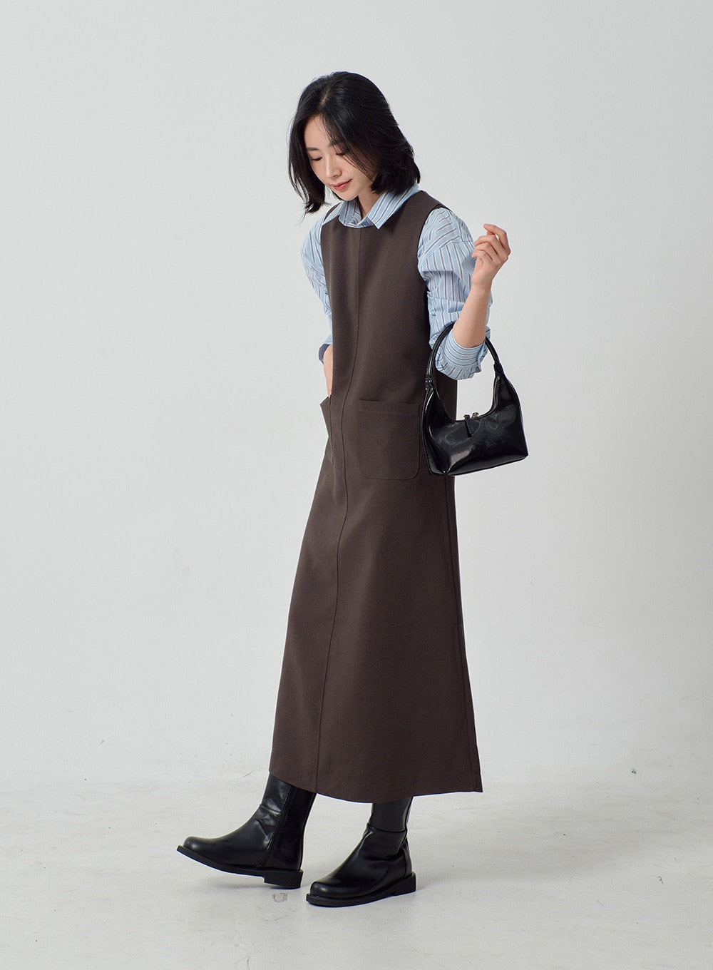 Mid-Calf Side Zip Boots OJ300