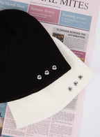 Men's Knitted Beanie with Studs IL515