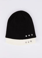 Men's Knitted Beanie with Studs IL515