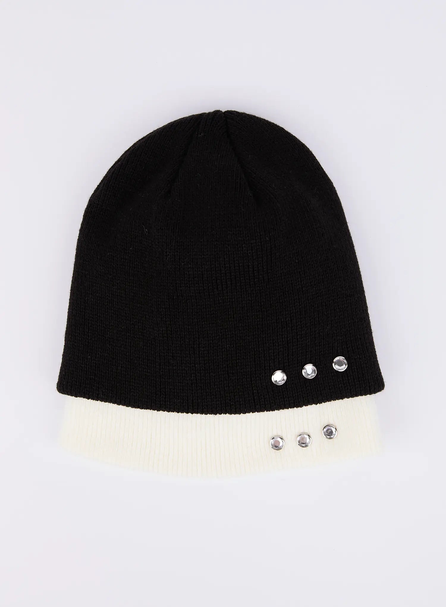 Men's Knitted Beanie with Studs IL515