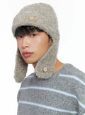 Button Loop Ear Protection Beanie IN518