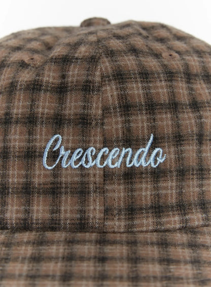 Checked Street Style Camp Hat ID523