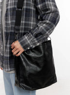 Faux Leather Crossbody Bag IO528