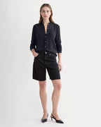 OG Baggy Jean Short Trousers | Black Prane