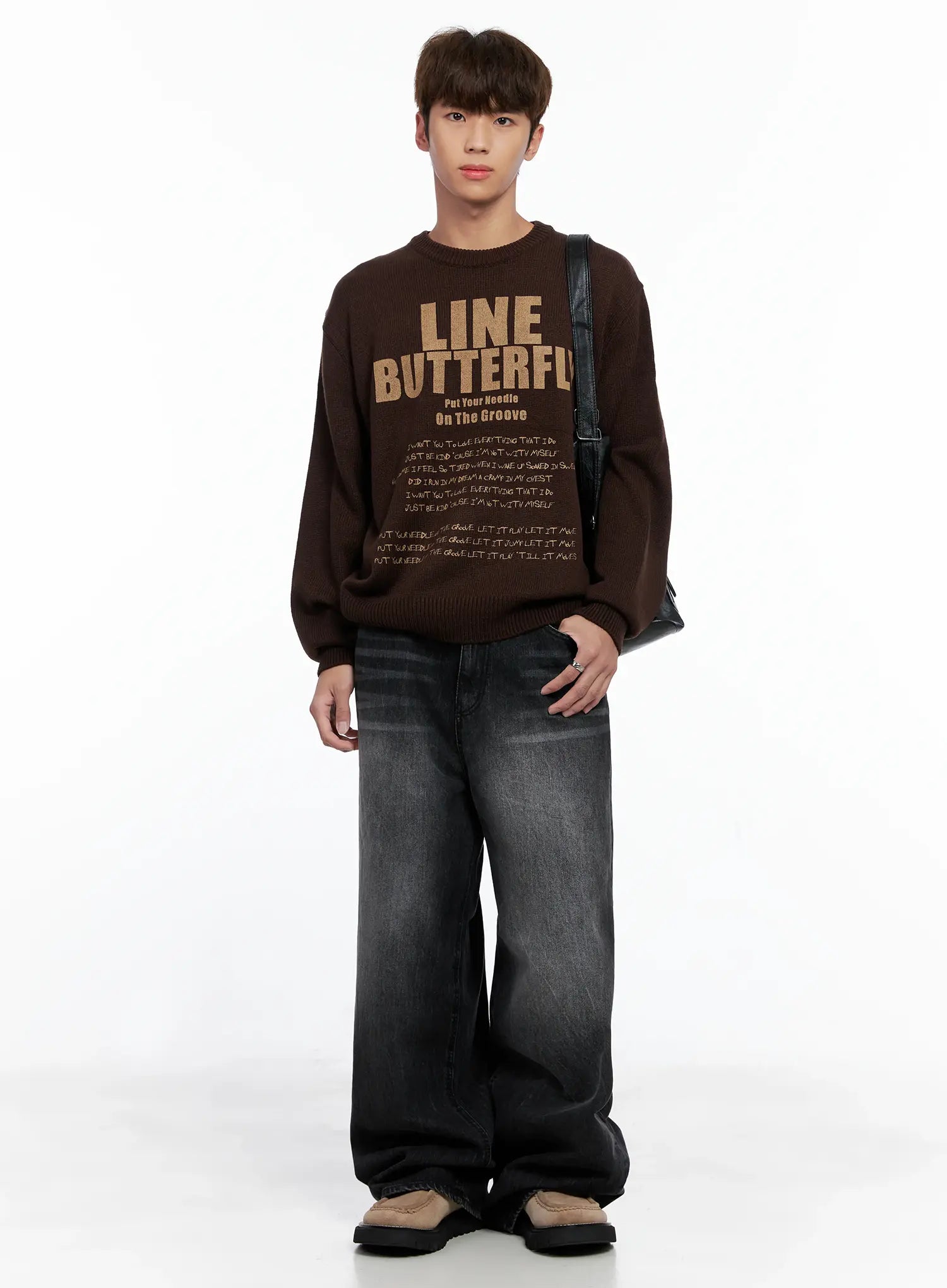 Versatile Shoulder Bag in Faux Leather IO502