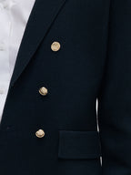 Ladies' Sweater Blazer with Stretchable Collar