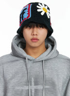 Men's Patch Crochet Beanie IJ512