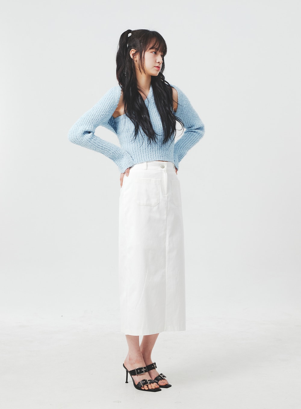 Layered Buckle Heels BA305
