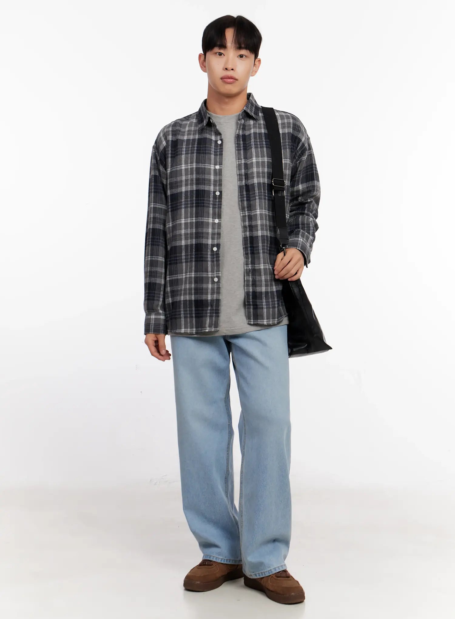 Faux Leather Crossbody Bag IO528