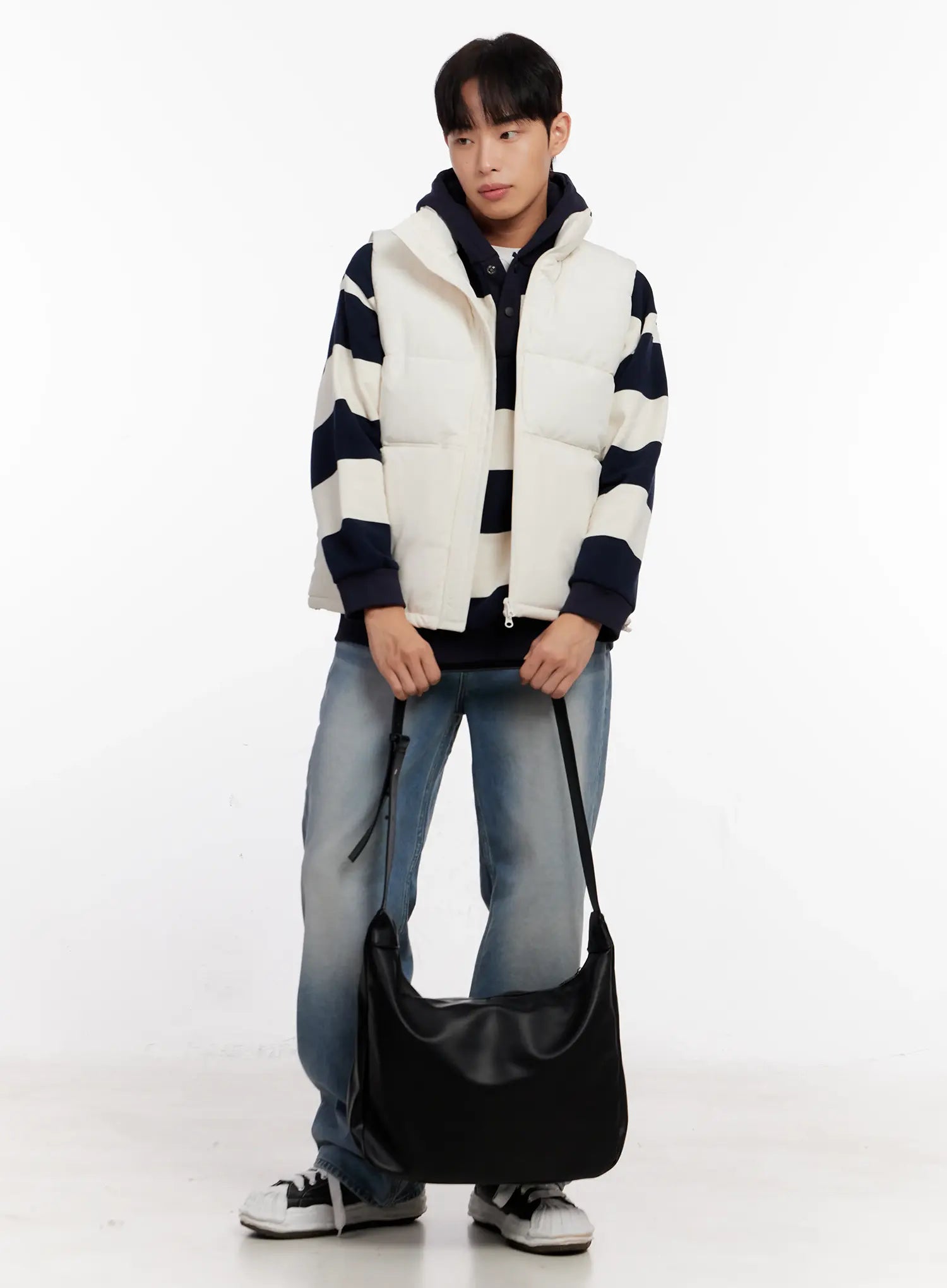 Chic Shoulder Bag Made of Faux Leather IO523